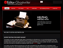 Tablet Screenshot of editor-ghostwriter.com